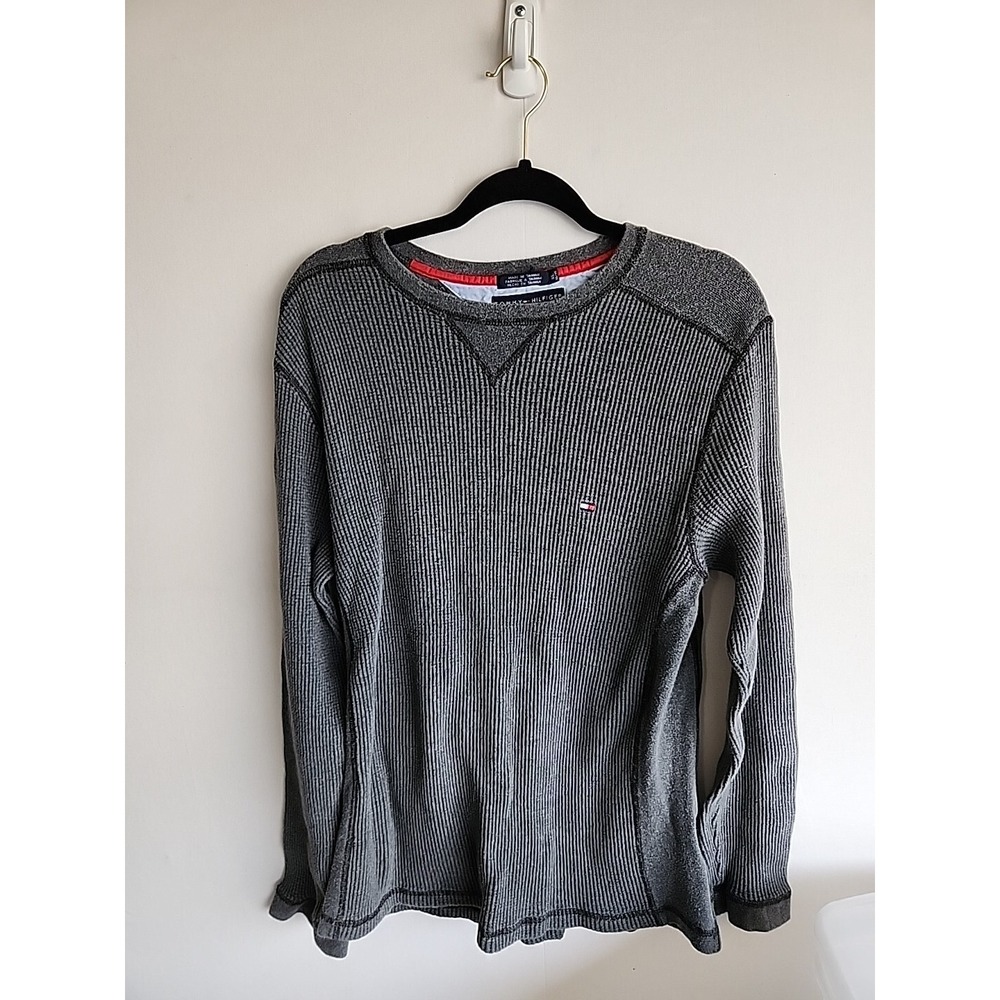 Tommy Hilfiger V- Neck   Wool Men's XL Gray